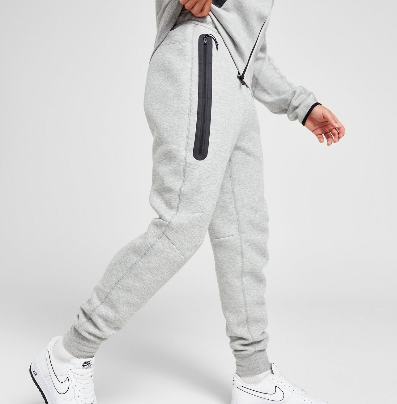 Nike tech hotsell tracksuit grey